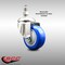 Service Caster 3 Inch 316SS Blue Polyurethane Wheel Swivel 1/2 Inch Threaded Stem Caster SCC SCC-SS316TS20S314-PPUB-BLUE-121315 - alternate 3